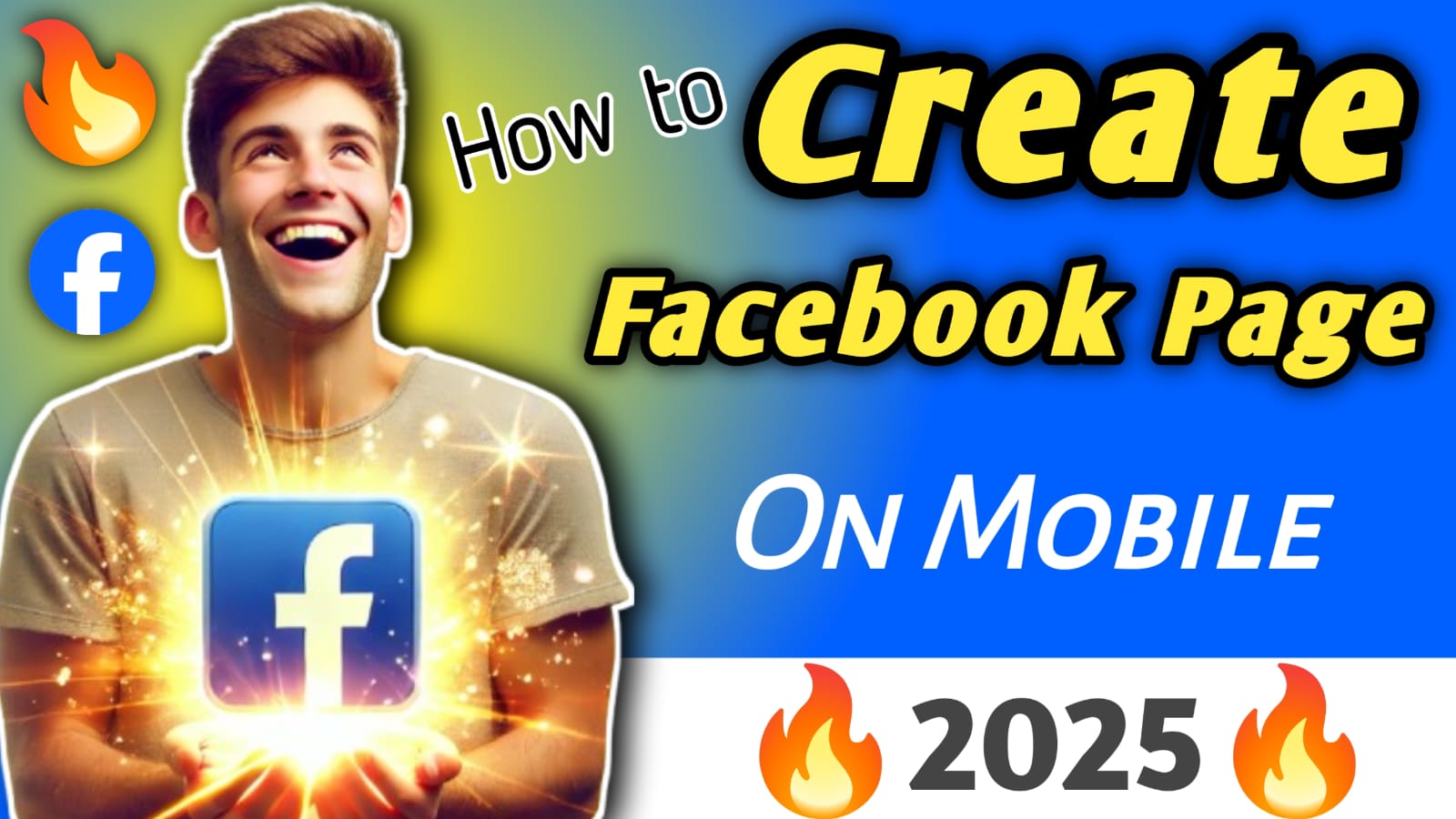 create facebook page on mobile